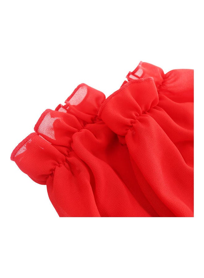 Comfortable Raglan Sleeve Shawl Red - Image 4