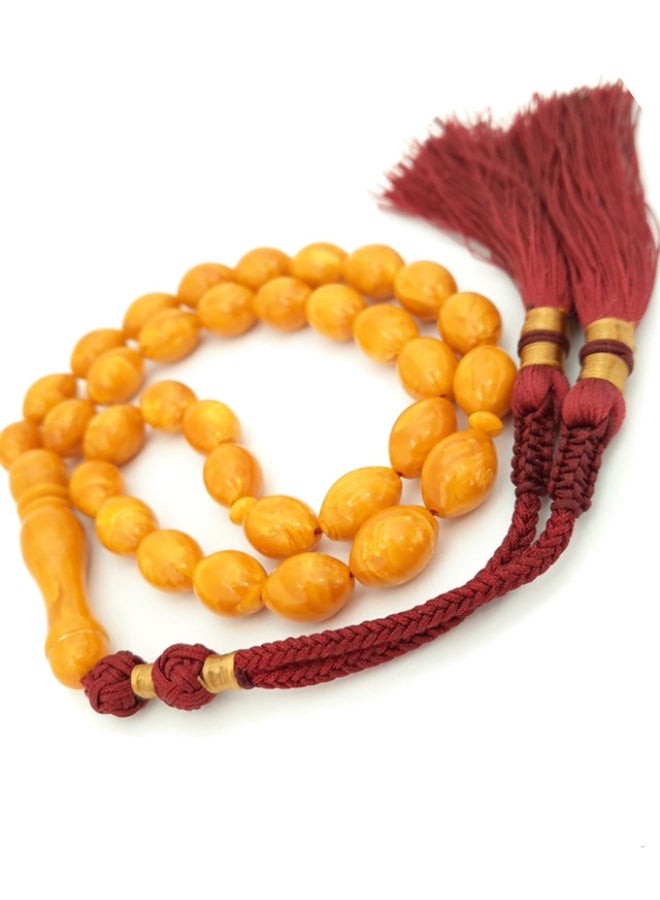 Miracle Empire Amber Sand Tasbih Misbaha Prayer Beads - Image 2