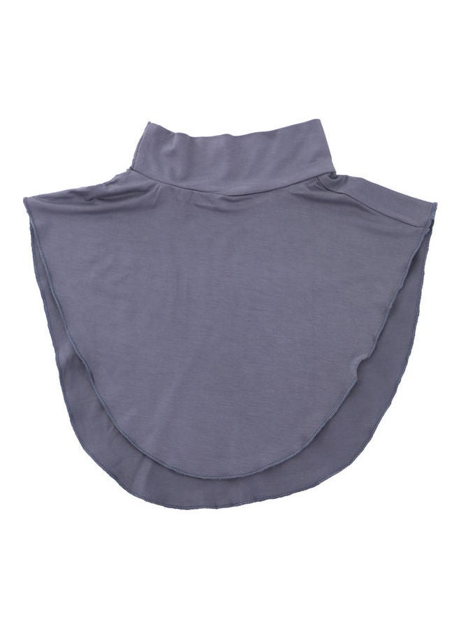 Comfortable Top Neck Scarf Grey - Image 3