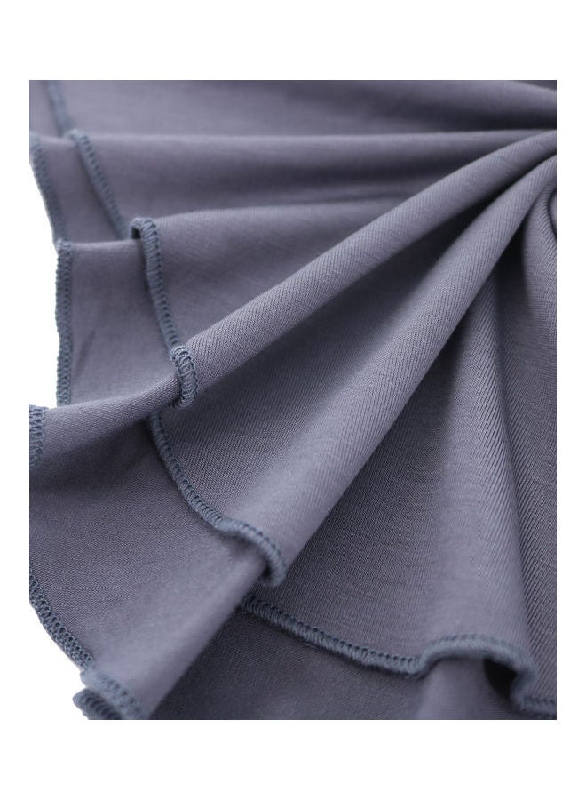 Comfortable Top Neck Scarf Grey - Image 4