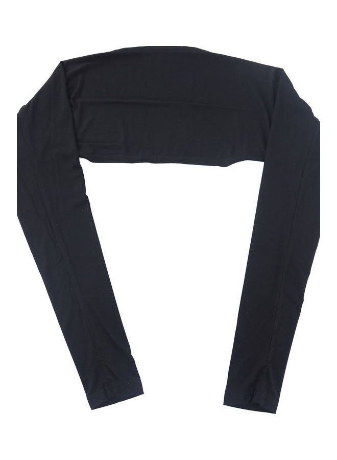 Comfortable Raglan Sleeve Shawl Black - Image 2