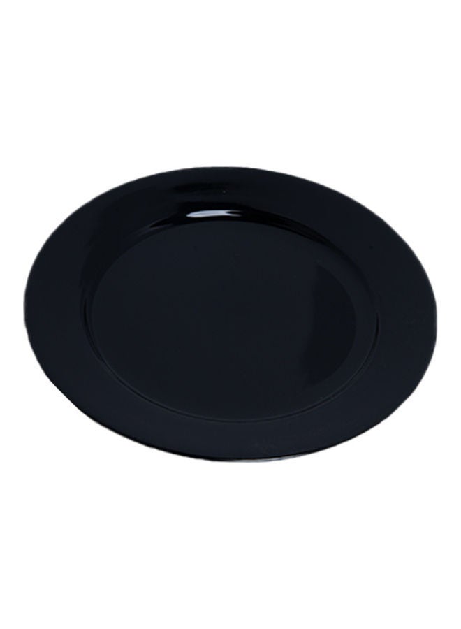 Porcelain Round Serving Plate Black 10x10x2cm