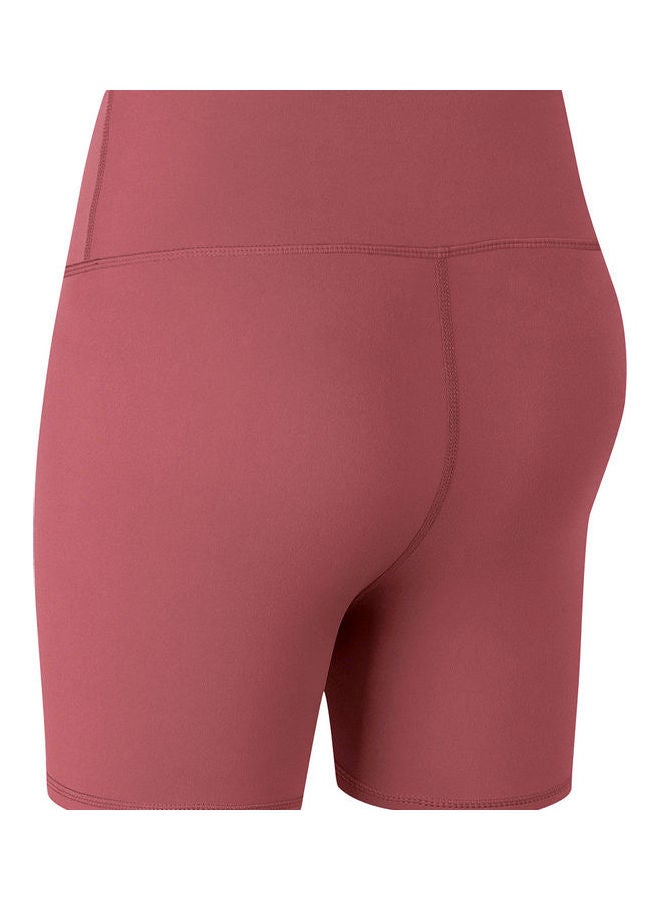 High Waist Running Gym Fitness Sportswear Shorts Pink - Image 2