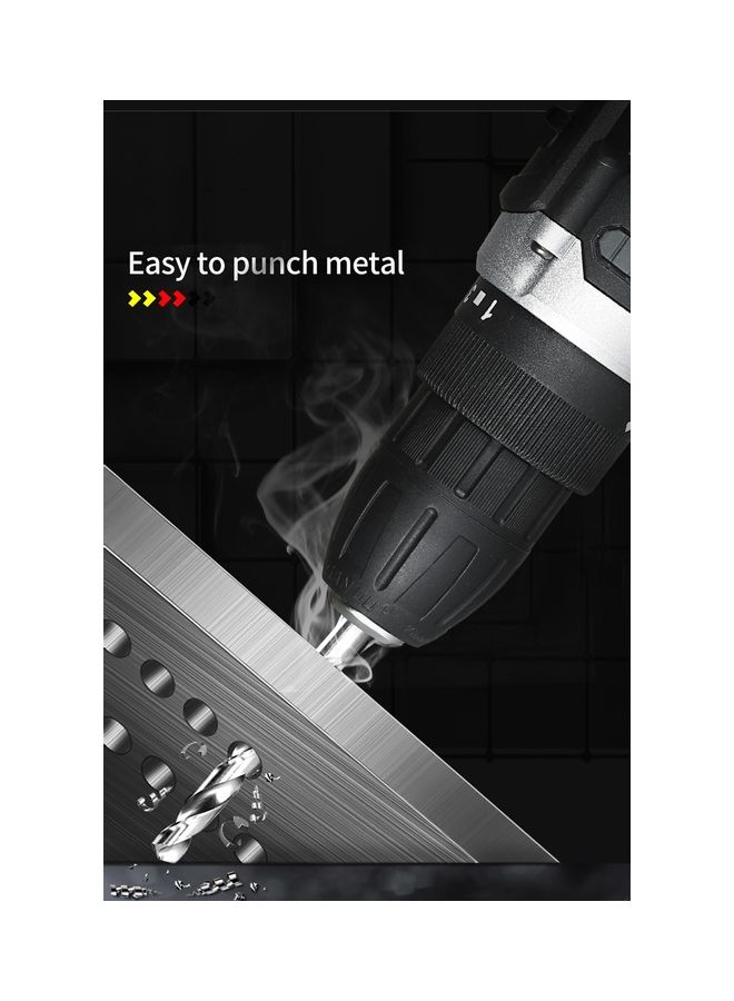 طقم مثقاب كهربائي مكون من 4 قطع أسود / رمادي / أحمر - Image 5