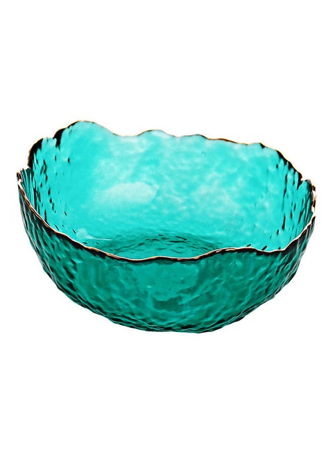 Glass Salad Bowl Green 13x13x6cm