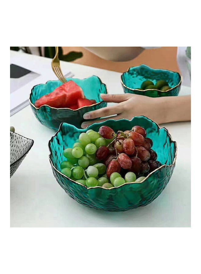 Shuer - Glass Salad Bowl Green 13x13x6cm - Image 1