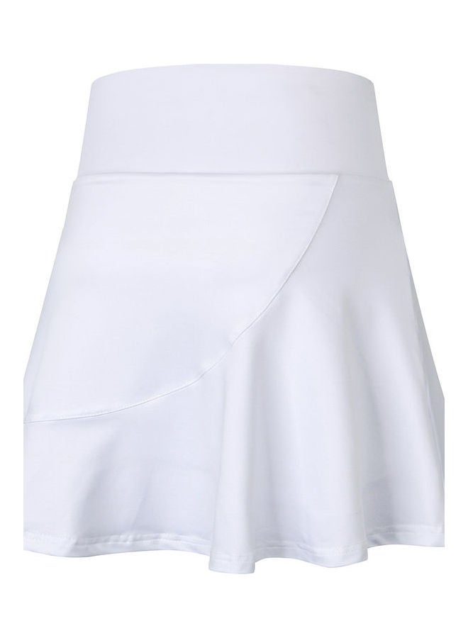 Generic - Quick Dry Ruffled Sport Skirt White - Image 1