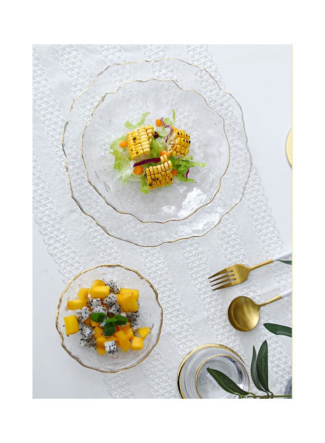Shuer 3-Piece Glass Serving Plates Clear 25.5x2.5cm  - Image 2