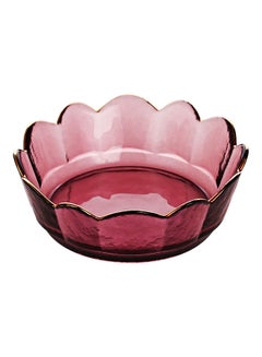 Shuer Glass Serving Plate Red 15x10x5.2cm  - Image 1