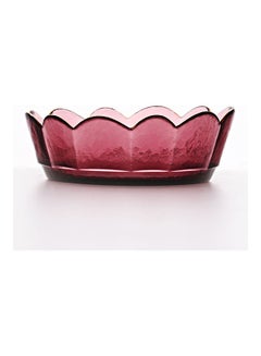 Shuer Glass Serving Plate Red 15x10x5.2cm  - Image 5