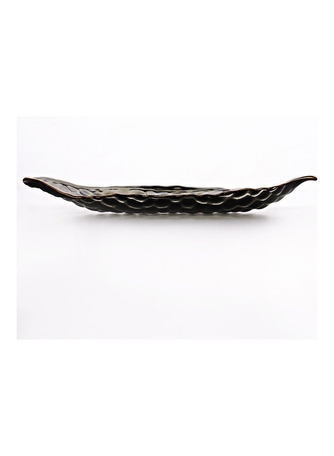 شور طبق على شكل بازلاء رمادي/أخضر 39x11.5x4.5سم  - Image 5