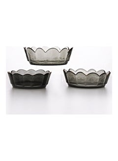 3-Piece Crown Glass Bowls Grey 19.7x14.7x6.5cm - v1617894622/N46400689A_6