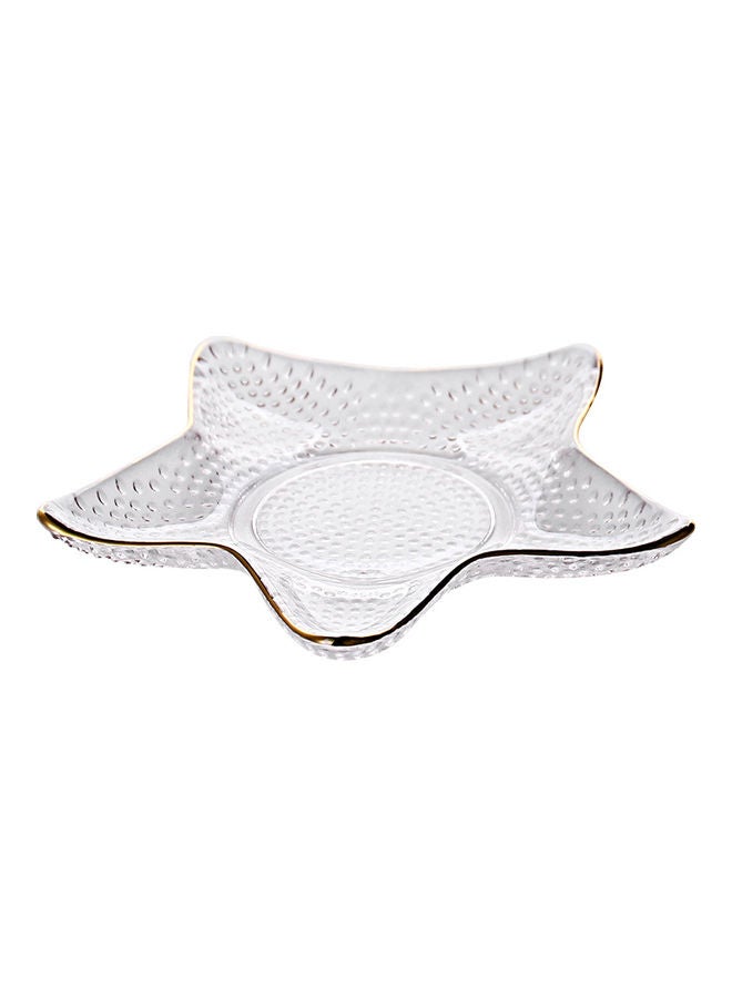 Shuer Glass Serving Plate Clear 15.5x7x1.5cm - Image 1
