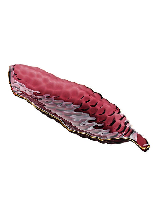 شور طبق على شكل بازلاء أحمر 39x11.5x4.5سم  - Image 1