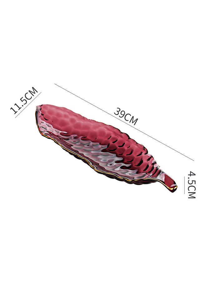 شور طبق على شكل بازلاء أحمر 39x11.5x4.5سم  - Image 4