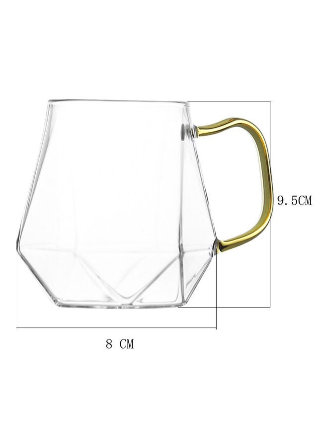 Shuer Glass Handle Cup Clear/Gold - Image 4