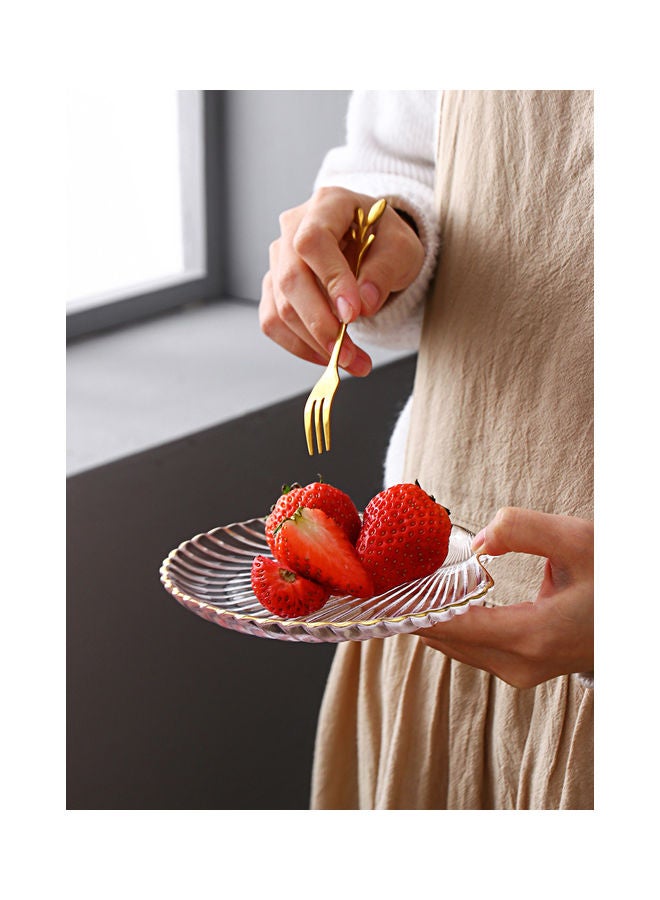 Shuer Glass Serving Plate Clear 14x12x1.6cm - Image 3
