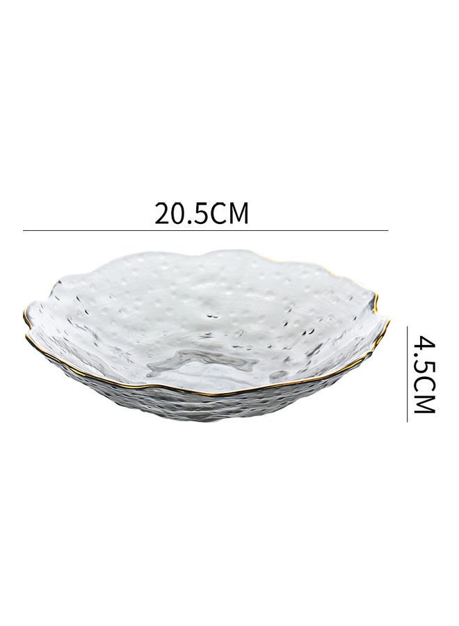 شور طبق تقديم زجاجي رمادي 20.5x4.5سم - Image 5