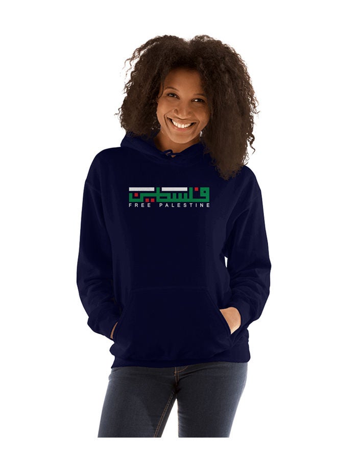 Free Palestine Sweatshirt Navy