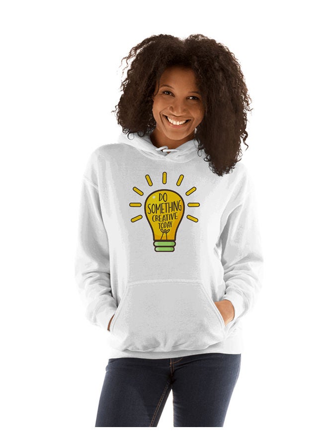 Do Something Creative Today Sweatshirt White