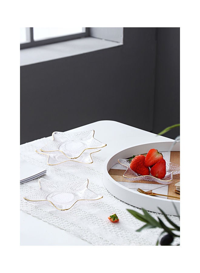 4-Piece Glass Serving Plates Clear 15.5x7x1.5cm - v1617896648/N46400727A_2