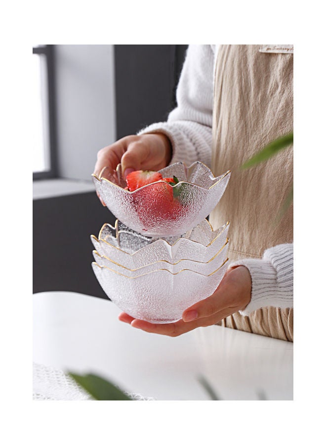 Shuer 4-Piece Cherry Glass Bowl Set Clear 13x6x4.3cm - Image 3