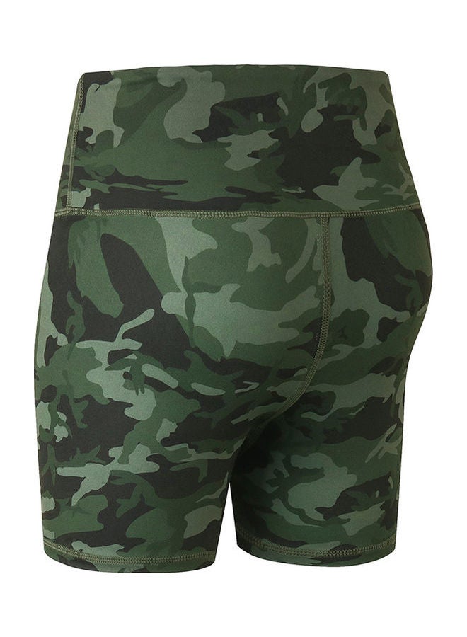 High Waist Shorts Army Green  - Image 2