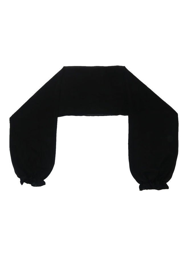 Comfortable Raglan Sleeve Shawl Black - Image 1