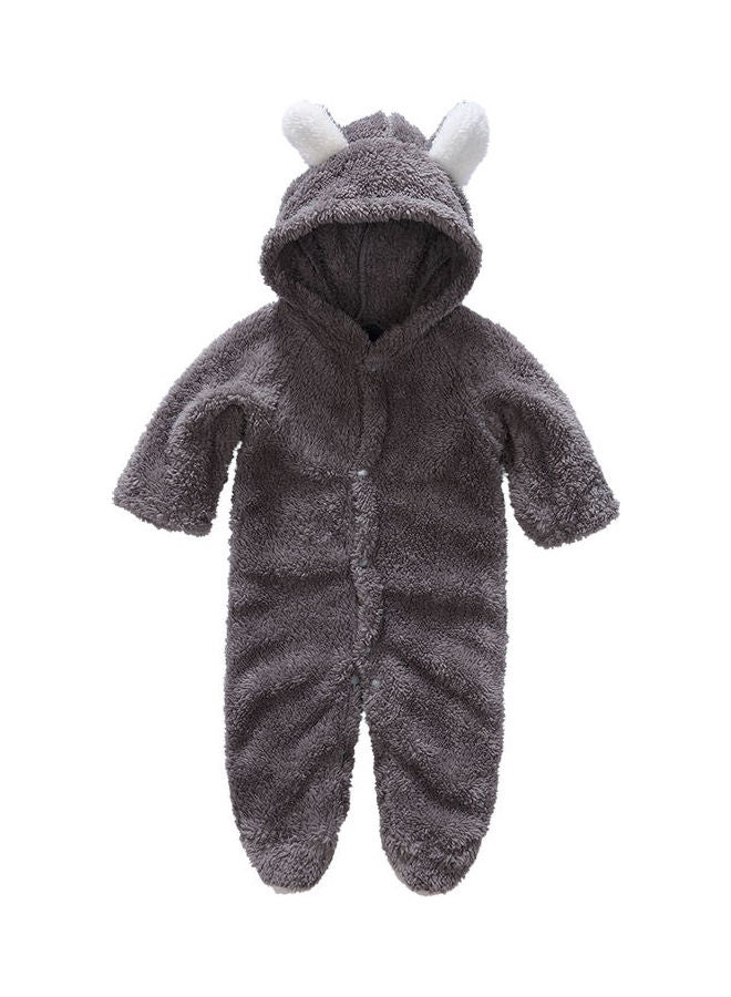 Generic Long Sleeve Hooded Climbing Romper Suits Grey  - Image 1