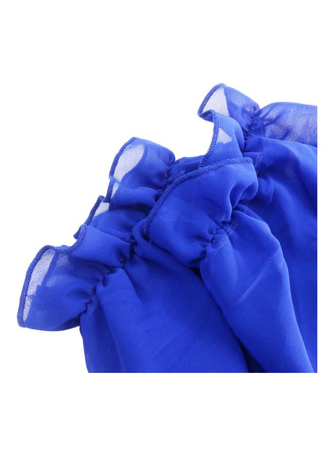 Comfortable Raglan Sleeve Shawl Blue - Image 4
