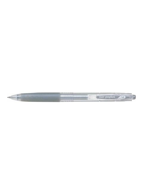 Poplol Retractable Rollerball Pen Silver