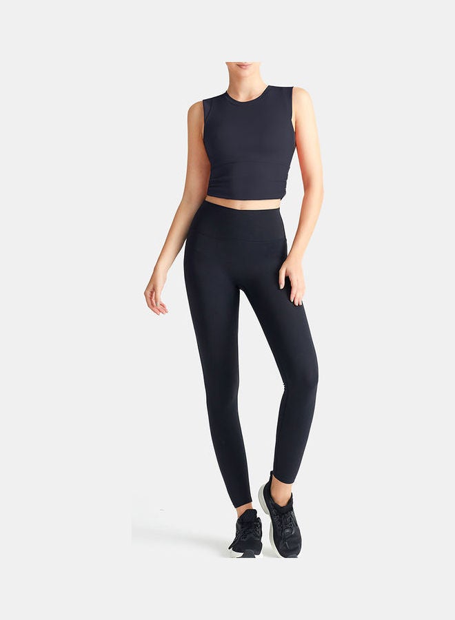 Solid Sports Bra Black - Image 2