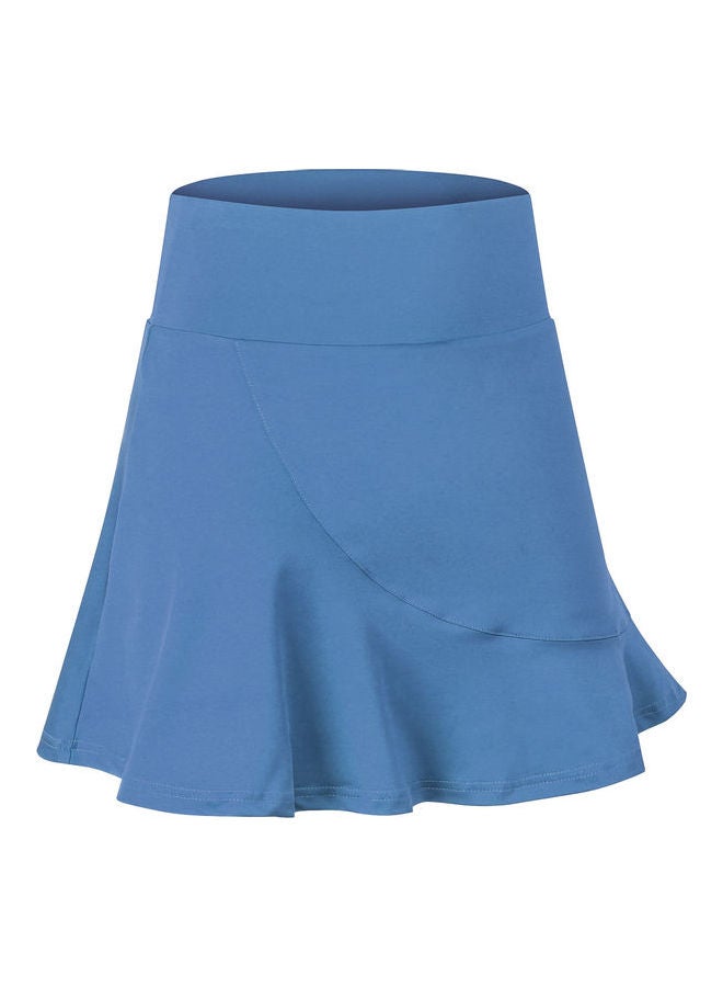 Quick Dry Ruffled Sport Skirt Blue  - Image 1