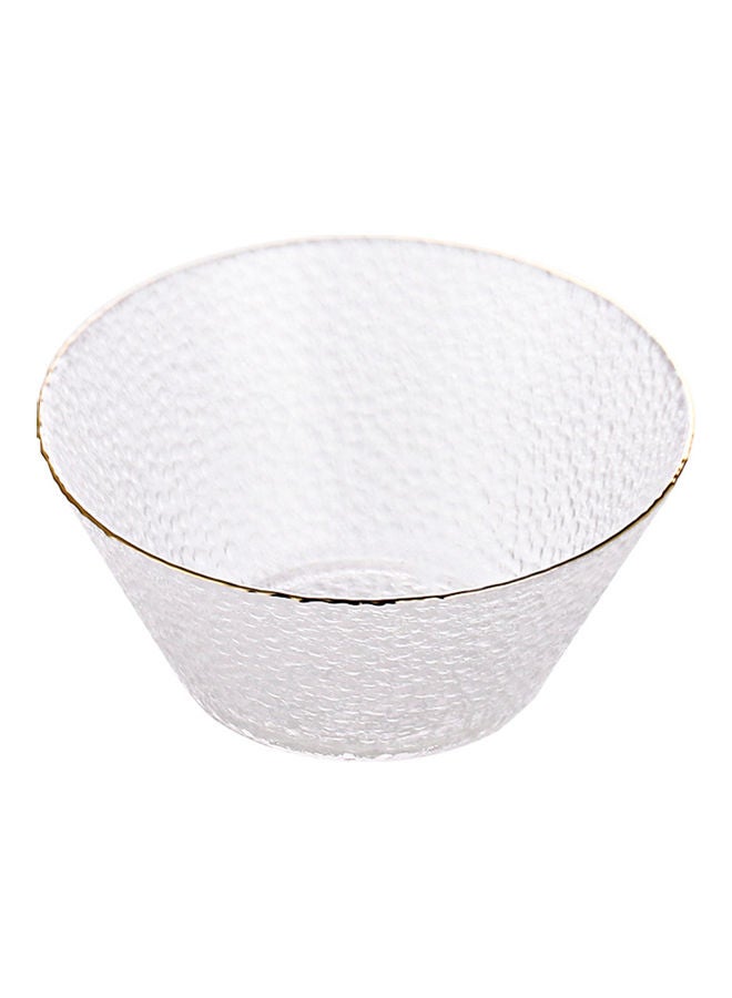 Shuer Round Glass Bowl Clear 16x7.7x8cm - Image 1