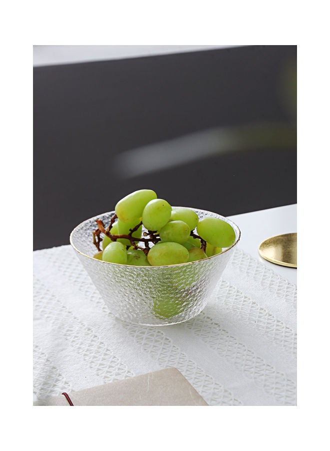 Shuer Round Glass Bowl Clear 16x7.7x8cm - Image 2