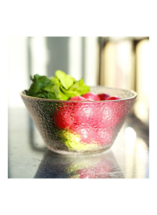 Shuer Round Glass Bowl Clear 16x7.7x8cm - Image 4