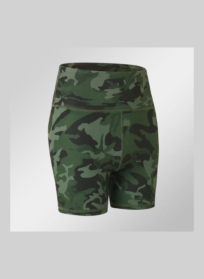 High Waist Shorts Army Green 