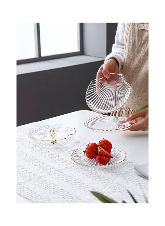 Shuer 4-Piece Glass Plates Clear 14x12x1.6cm  - Image 3
