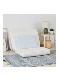 Trifold Medicated Mattress With 2 Pillow Set White 90x180x7cm