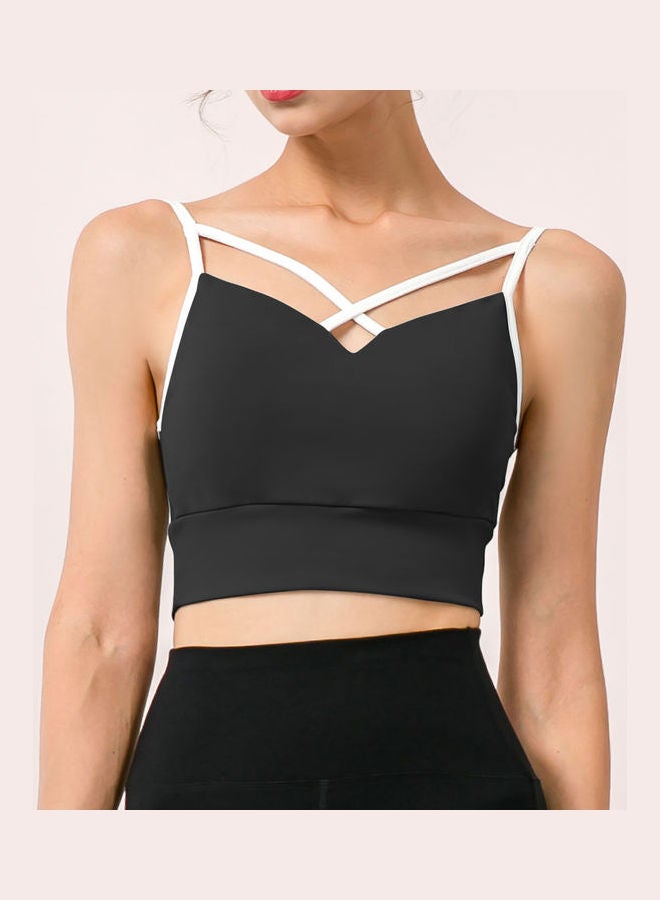 Solid Sports Bra Black - Image 1