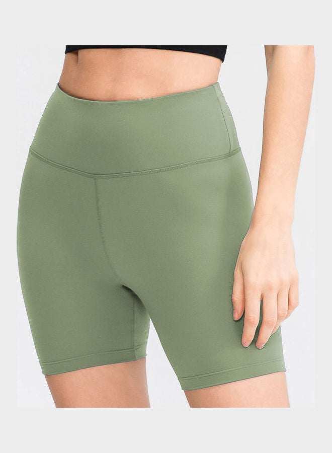Solid Shorts Green  - Image 1