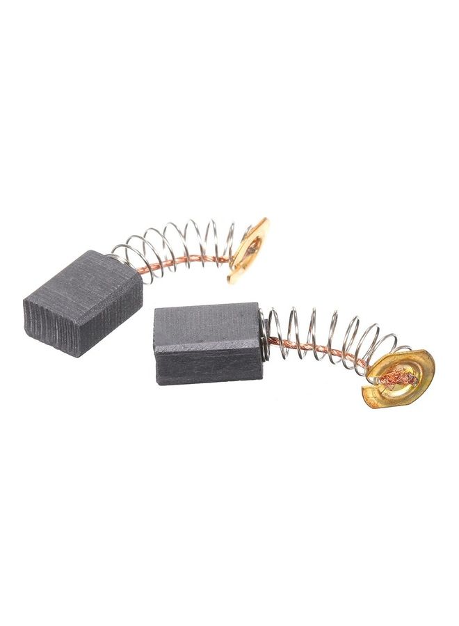Generic - 10-Piece Replacement Carbon Motor Brush Set Grey/Gold/Silver - Image 1