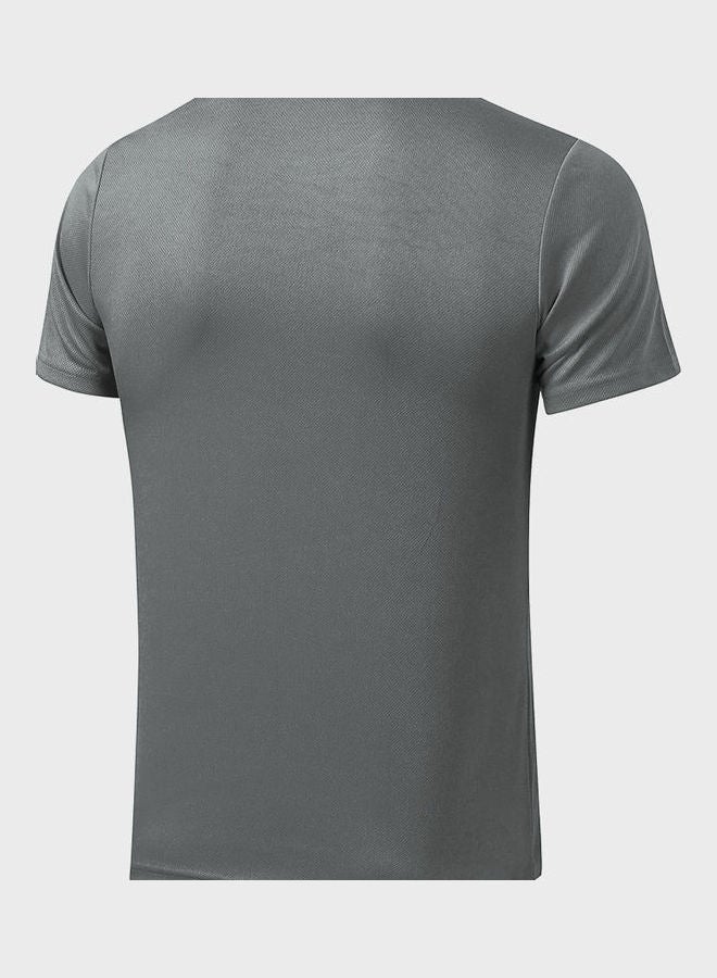 Short Sleeve Tee Top Grey  - Image 2