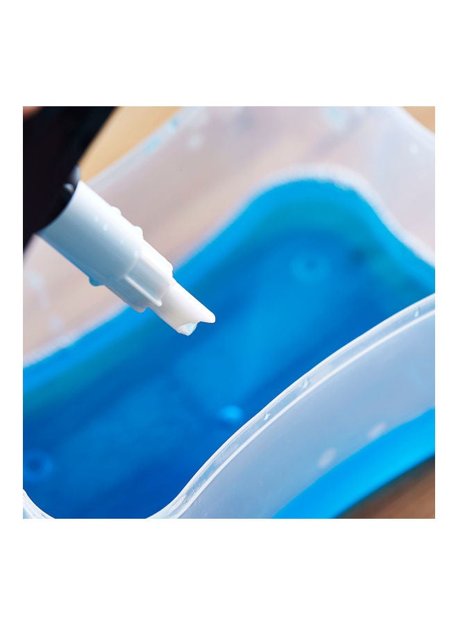 هوم بوكس موزع صابون وحامل إسفنجة وإسفنجة شفاف/ أسود/ أصفر 13.8x9x10سم - Image 4