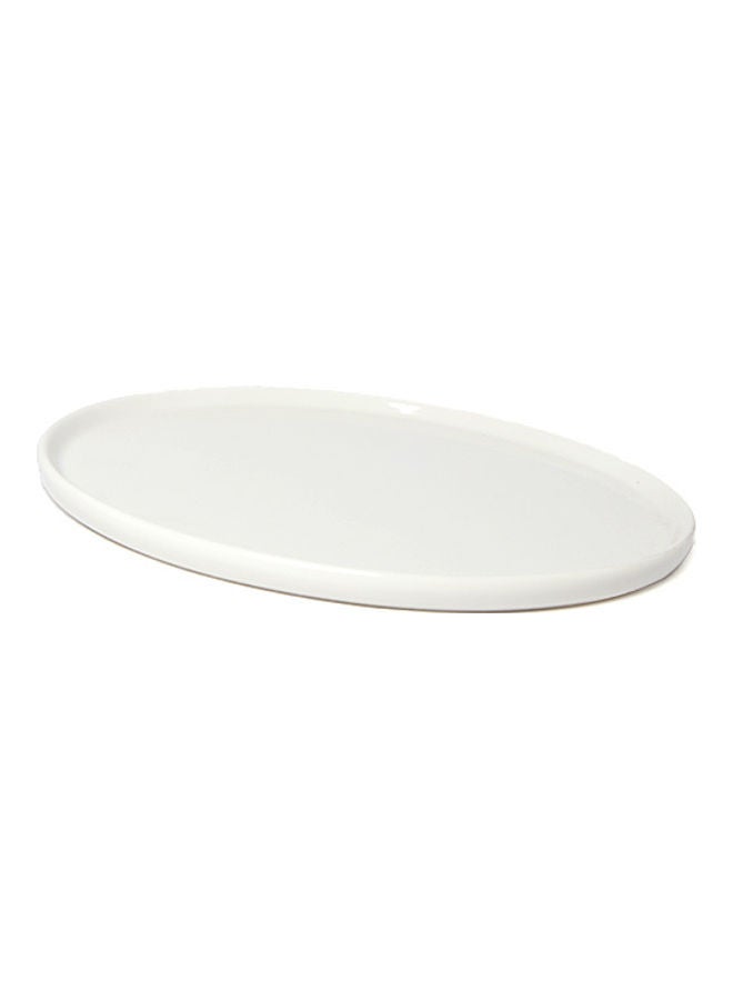 Squalo Round Serving Plate White - Image 2