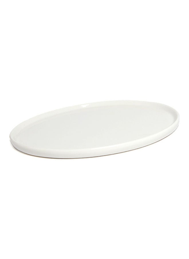 Squalo Round Serving Plate White - Image 3
