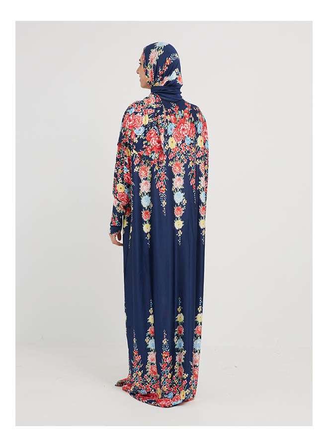 ARTLOOK Floral Printed Long Sleeve Maxi Isdal Multicolour - Image 2