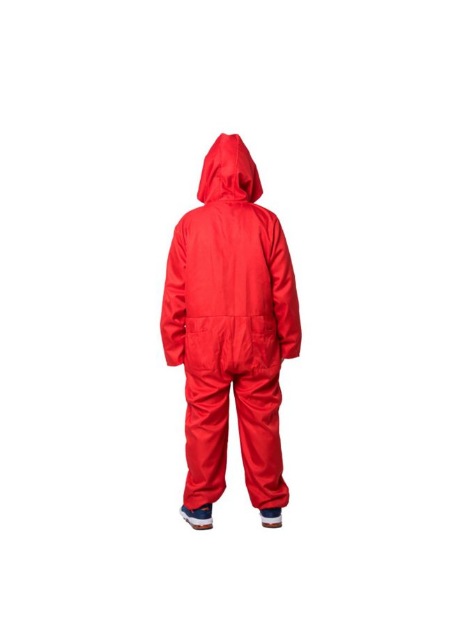 HALAMODO - Mask Cosplay Jumpsuit Red - Image 1