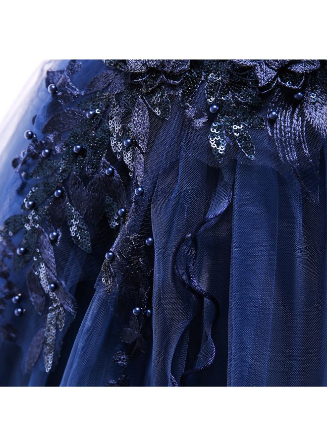 HALAMODO Princess Fluffy Dress Blue  - Image 3