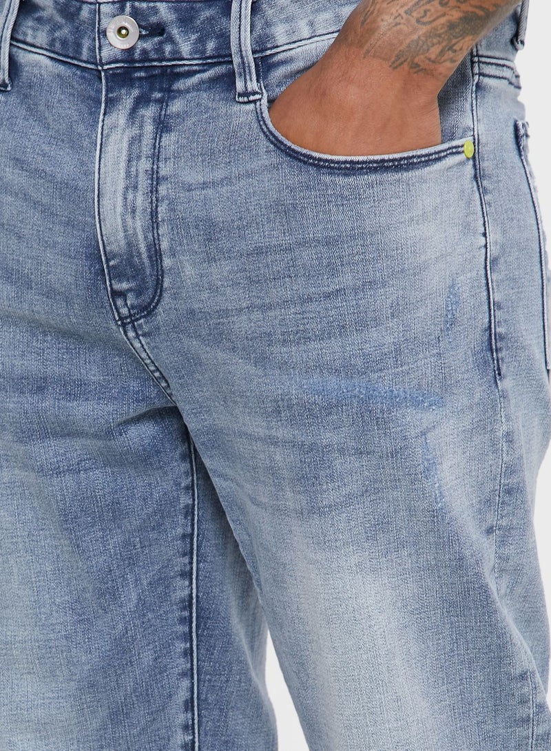 SEMIR - Mid Rise Comfortable Denim Jeans Blue - Image 1